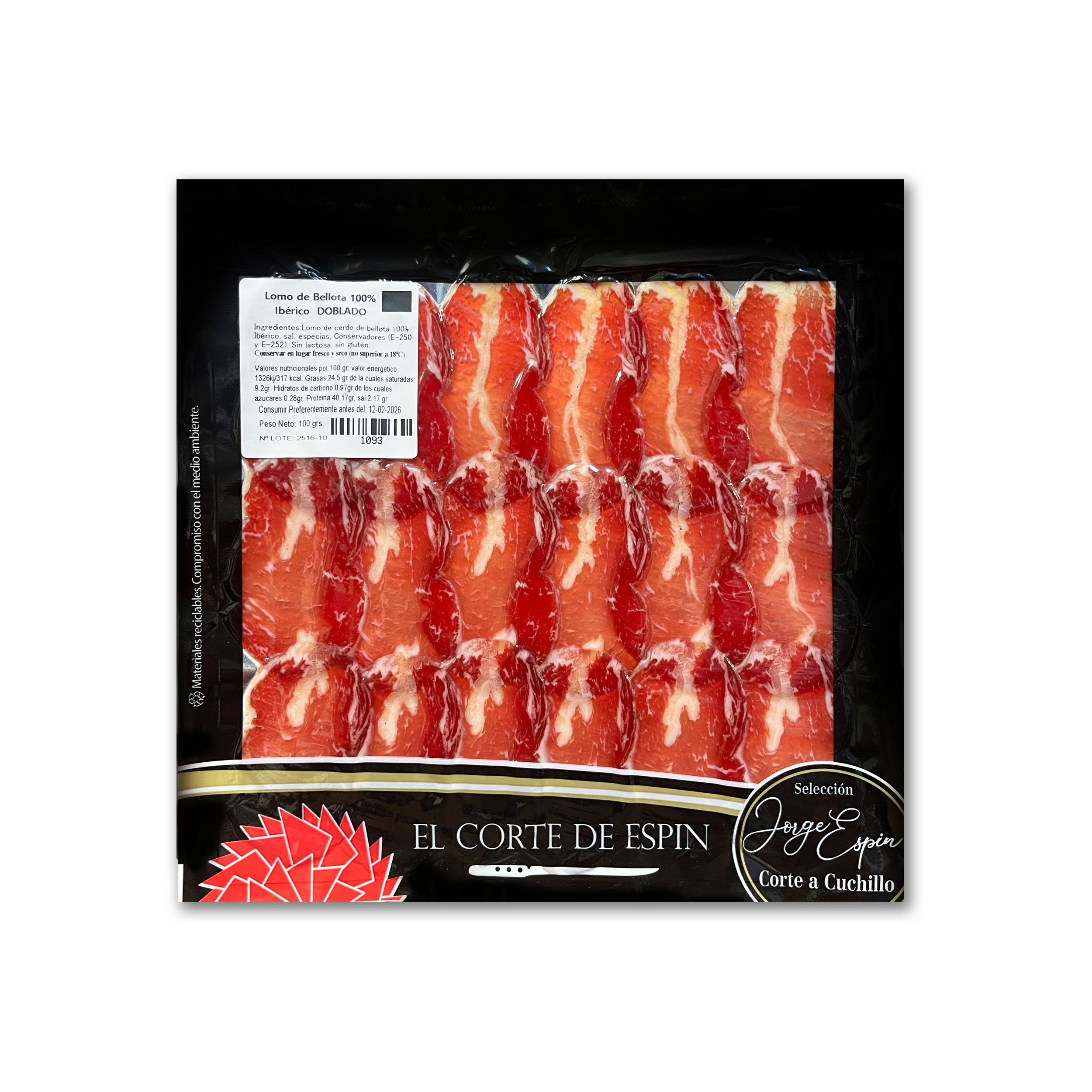 LONCHEADO LOMO DOBLADO DE BELLOTA 100% IBÉRICO