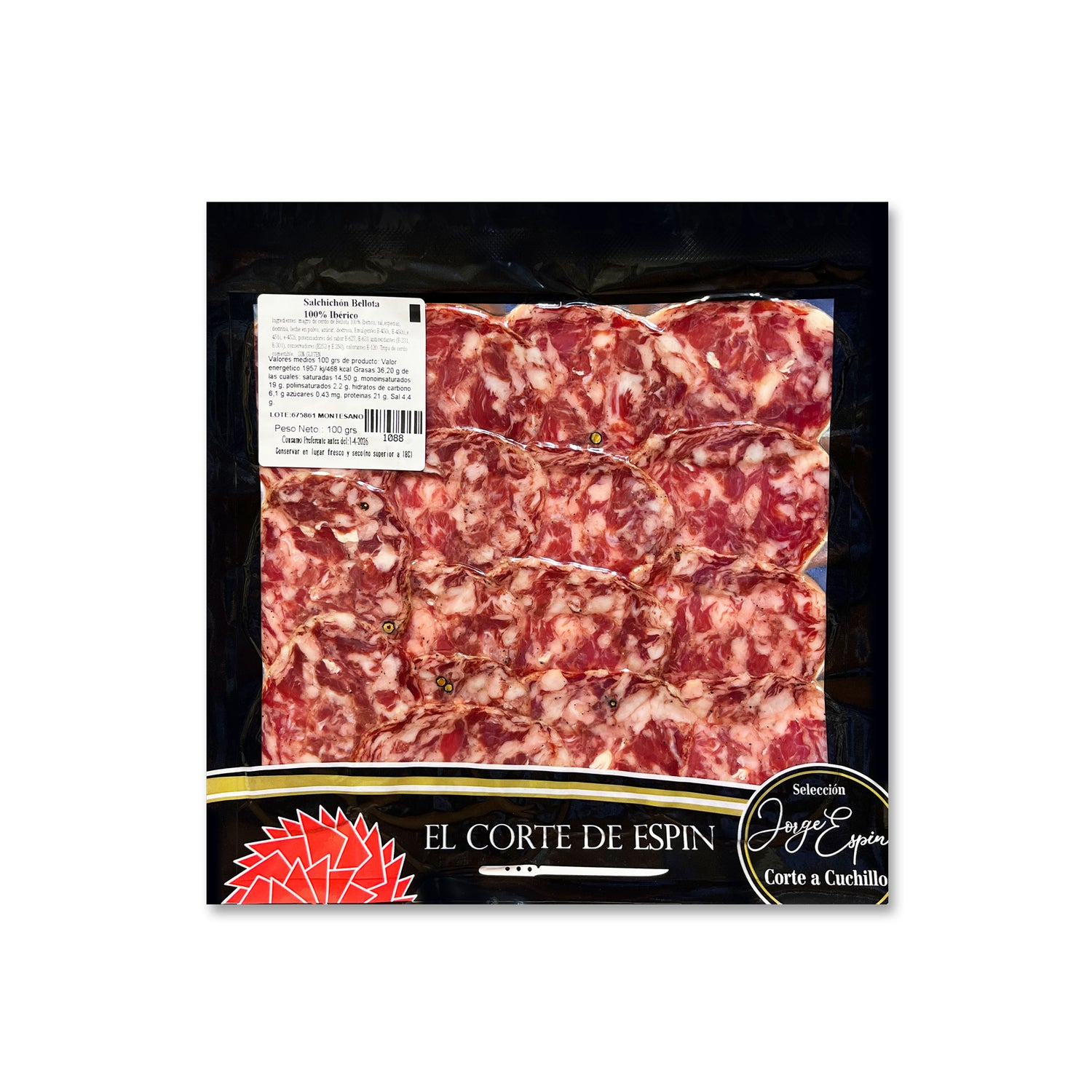 LONCHEADO DE SALCHICHÓN IBÉRICO DE BELLOTA