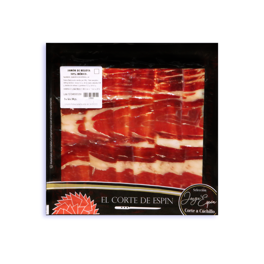 LONCHEADO JAMÓN DE BELLOTA 50% RAZA IBÉRICA